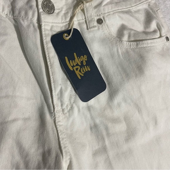 Indigo Rein Juniors' Cotton Loose-Fit Jeans - White, Size 11, NWT - Picture 8 of 11